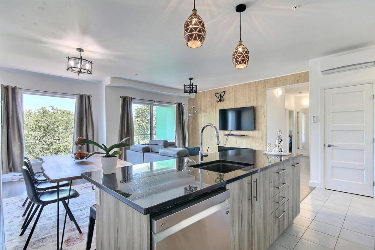 Good Vibes Only -Modern And Spacious 2 Bedroom Condo 4 Beds Free Parking, Gym Ville de Québec Extérieur photo